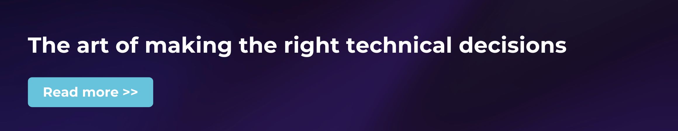 The%20art%20of%20making%20the%20right%20technical%20decisions The%20art%20of%20making%20the%20right%20technical%20decisions